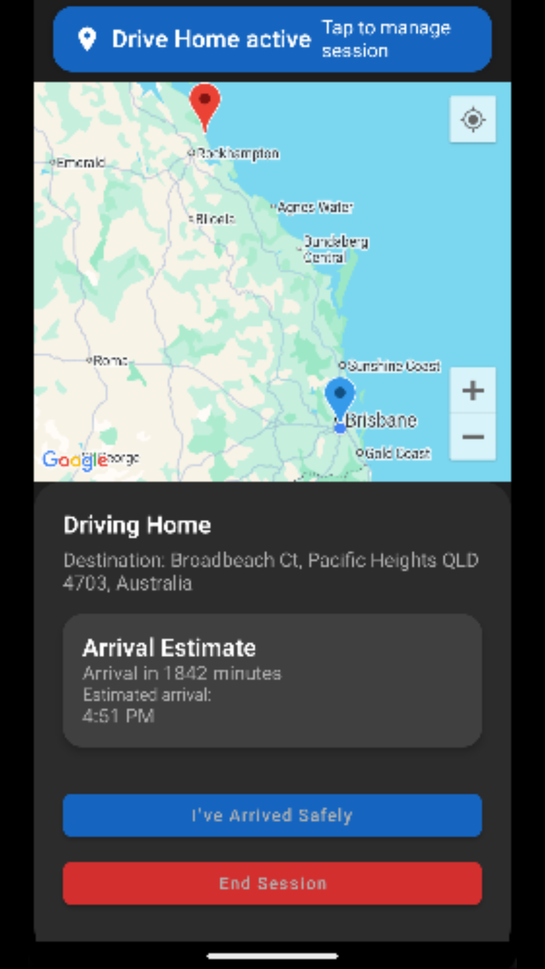 Drive Home screenshot goes here